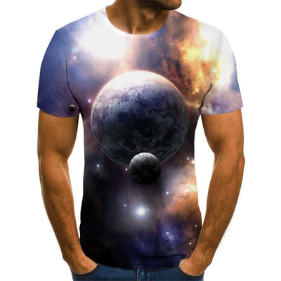 Camiseta Estampada Space 3D de Manga Corta - Image 5