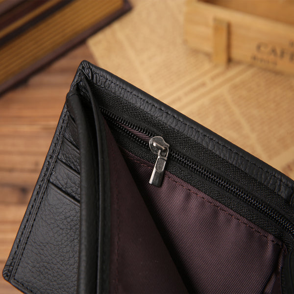 Billetera de Cuero para Hombre con Monedero