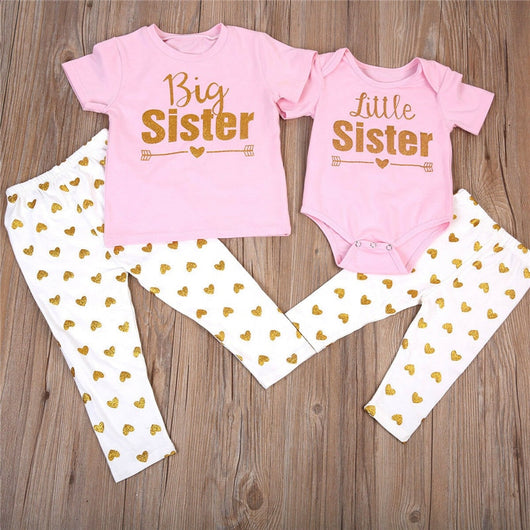 Conjunto de Dos Piezas Letter Sisters para Bebé - Image 4