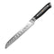 Faca de Pão Especial Damascus Steel Wave Pattern Baking Chef Preta