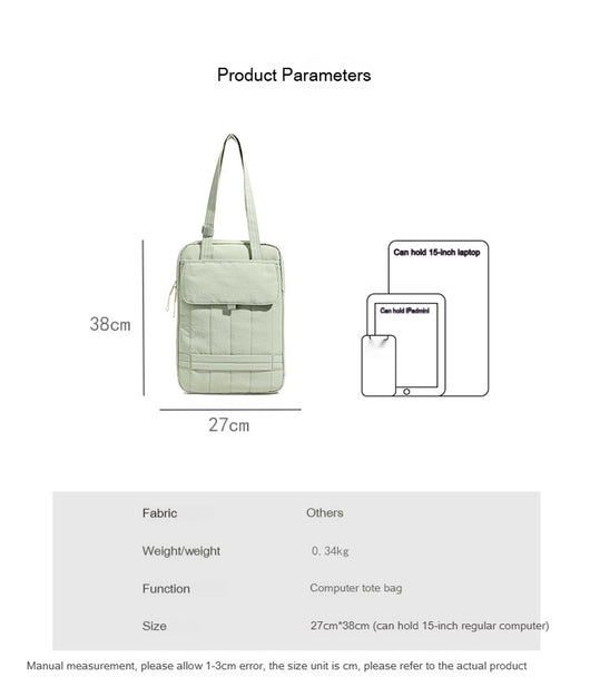 Bolsa para Laptop de Una Correa con Protección Impermeable y Amortiguación - Image 17