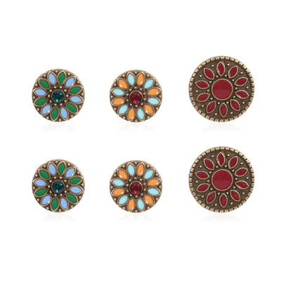 Aretes Gota de Color con Diamantes - Image 5