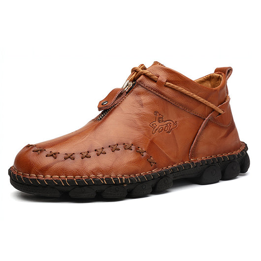 Botas de Cuero Cosidas a Mano para Hombre - Image 4