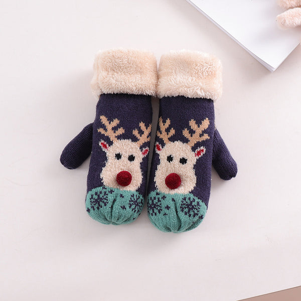 Guantes Navideños de Felpa Suave