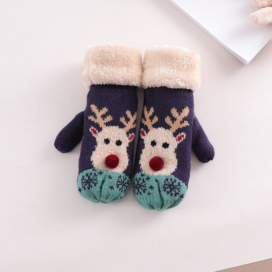 Guantes Navideños de Felpa Suave