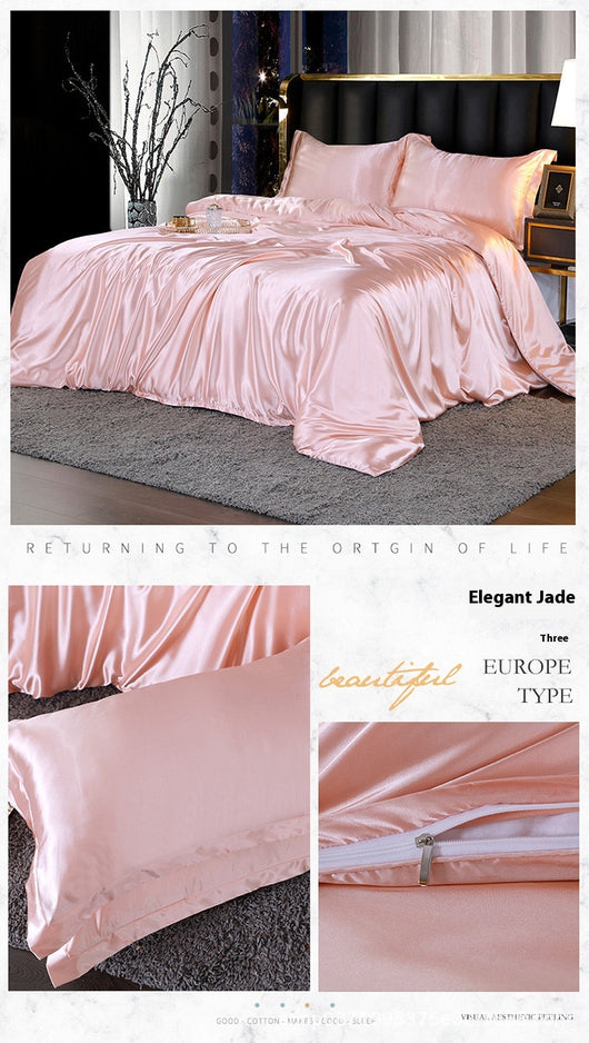 Juego de Cama Satén Doble Faz - Funda Nórdica y Sábanas de Seda Artificial Premium - Image 14