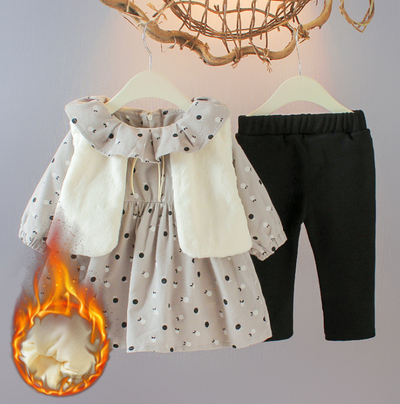 Conjunto Abrigado de 3 Piezas para Bebé de 6 Meses - Ropa de Invierno Suave - Image 3