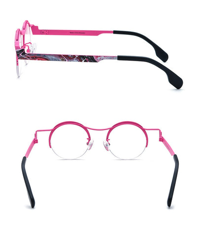 Gafas Redondas para Miopía en Titanio Ultraligero con Cristales de Color - Image 12