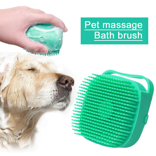 Cepillo Masajeador de Silicona para Baño de Perros y Gatos - Image 2