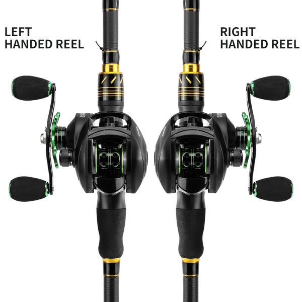 Carrete de Pesca Baitcasting BS2000 8.1:1 Alta Velocidad - Arrastre Máximo 8KG