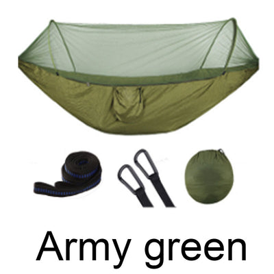 Hamaca Portátil Doble con Mosquitero para Camping y Aventuras - Image 7