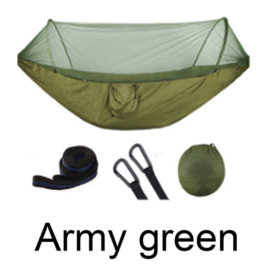 Hamaca Portátil Doble con Mosquitero para Camping y Aventuras - Image 7