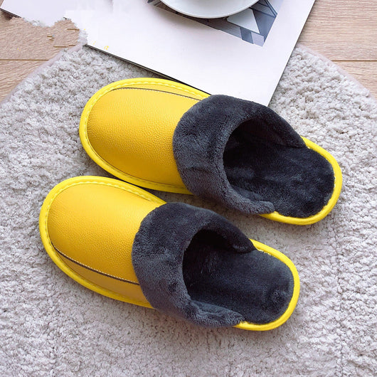 Pantuflas de Cuero Genuino con Suela Gruesa Acolchada - Cálidas e Impermeables - Image 15
