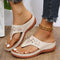 Sandalias Cuña con Clip Toe - Chanclas Verano para Mujer Zapatos de Playa