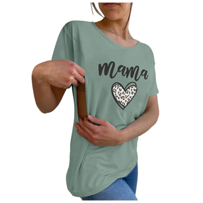 Camiseta Maternidad y Lactancia de Manga Corta para Mujer - Image 21