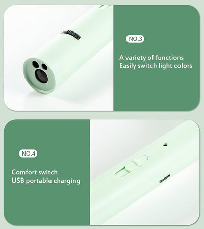 Juguete Interactivo 5 en 1 para Gatos con Luz LED y Cepillo Retráctil - Image 7