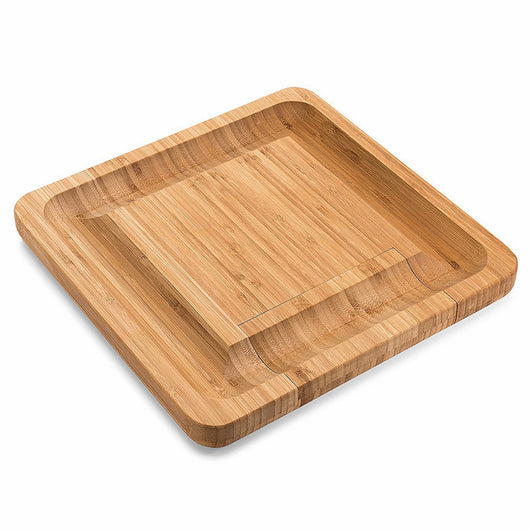 Tabla de Corte Multiusos Cuadrada con Cajón para Cuchillos y Quesos - Image 6