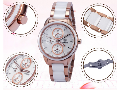 Reloj de Pulsera Cuarzo para Dama - Diseño Moderno y Elegante - Image 7