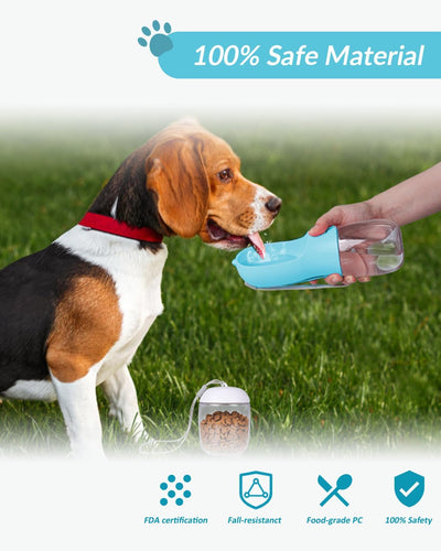Dispensador Portátil 2 en 1 para Mascotas - Botella de Agua y Contenedor de Comida - Image 10