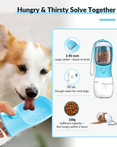 Dispensador Portátil 2 en 1 para Mascotas - Botella de Agua y Contenedor de Comida - Image 11