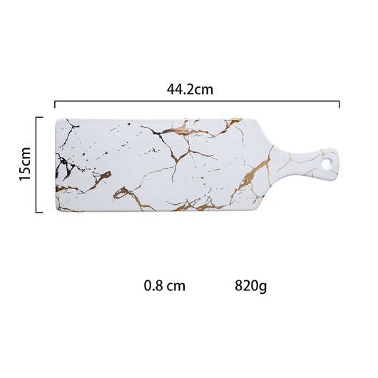 Bandeja de Cerámica Irregular Mármol y Oro - Lujo Minimalista - Image 32