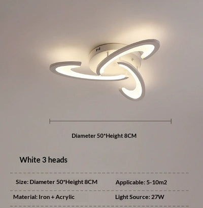 Lámpara de Techo LED Moderna Minimalista para Sala y Dormitorio - Image 9