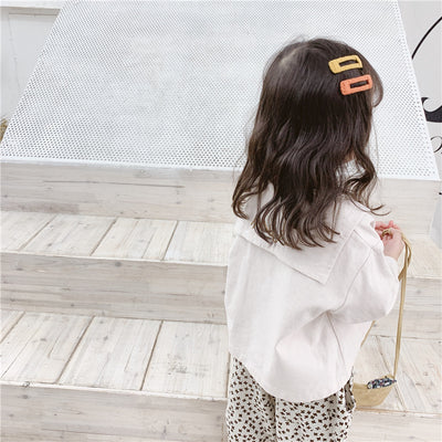 Camisa infantil con solapa grande y bordados - Image 8