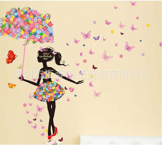 Adhesivo Decorativo de Pared - Paraguas con Elfo Mágico - Image 5