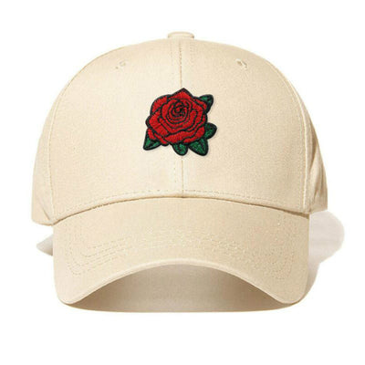 Gorra de Béisbol Negra con Rosa Bordada - Image 9