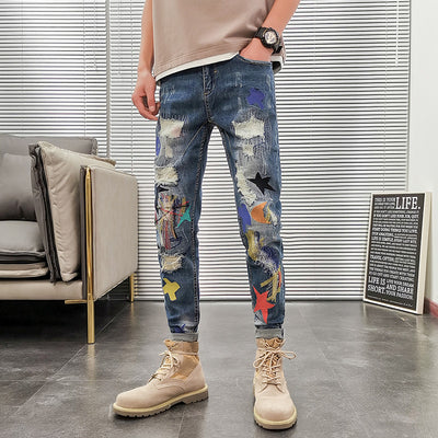 Jeans Slim Fit con Bordado de Logo para Hombre - Image 8