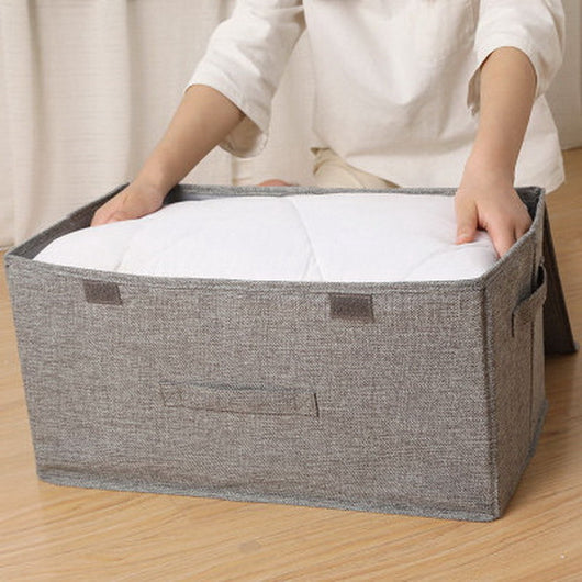 Caja de Almacenamiento Plegable de Algodón y Lino - Image 3