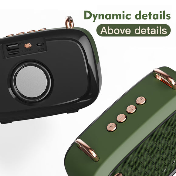 Caixa de Som Portátil Subwoofer Mini para Áreas Externas