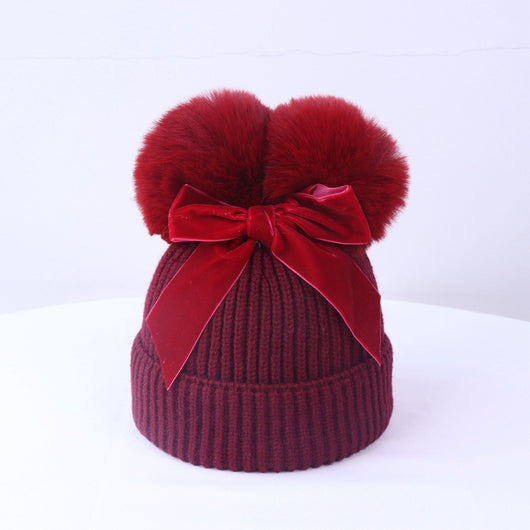 Gorro Tejido con Doble Pompón - Calidez y Estilo para el Invierno - Image 22