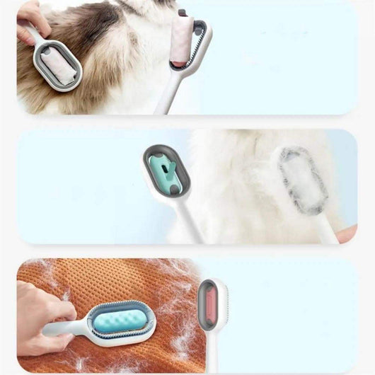 Cepillo Deslanador 4 en 1 para Gatos con Depósito de Agua - Image 10