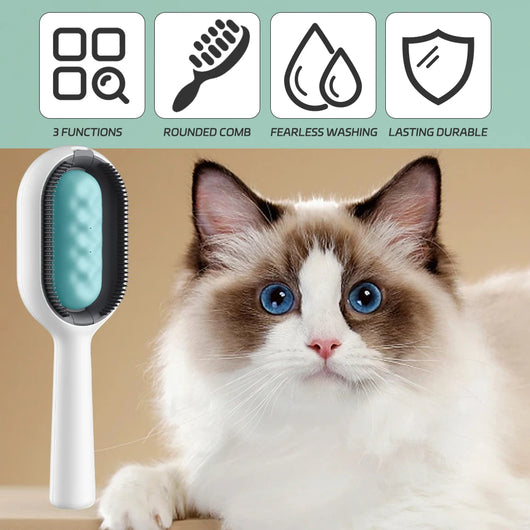 Cepillo Deslanador 4 en 1 para Gatos con Depósito de Agua - Image 19