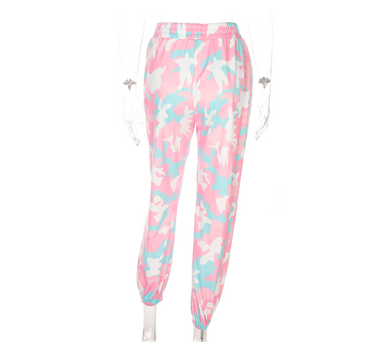 Pantalones Cargo Camuflaje Mujer - Joggers Holgados Cintura Alta Elásticos - Image 7
