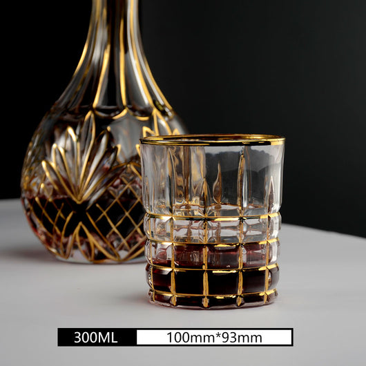 Juego de 2 Copas de Whiskey en Cristal Dorado - Image 9