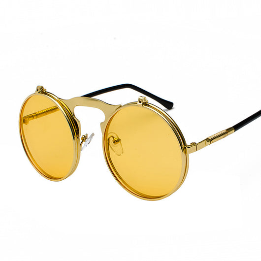 Gafas de Sol Steampunk Vintage Abatibles con Protección UV - Marco Metal Unisex - Image 12