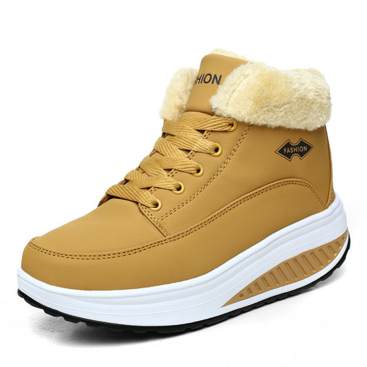 Zapatos de Algodón con Suela Gruesa