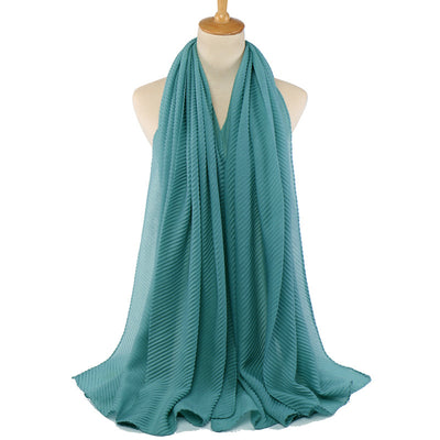 Pañuelo de algodón plisado para mujer - Image 10