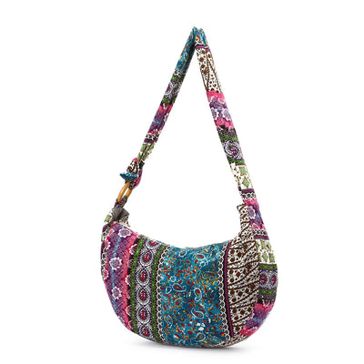 Bolsa de Lona con Estampado Floral para Mujer - Image 2