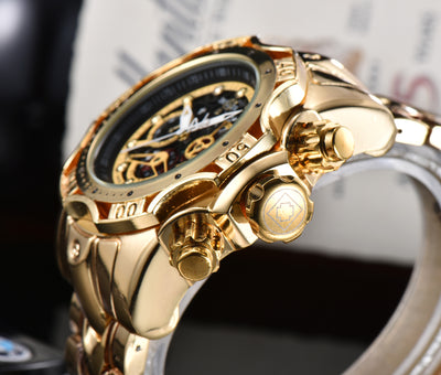 Reloj de Cuarzo con Esfera Hueca y Pulsera de Acero - Image 3