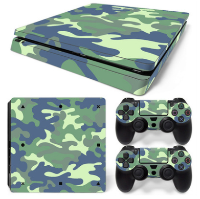 Hot pink and black leopard print skin set for PS4 Slim console and two controllers. - Image 24