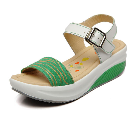 Sandalias de Cuero con Tacón Plano Cómodo - Image 4