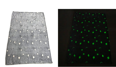 Manta Luminiscente de Lana y Poliéster que Brilla en la Oscuridad - Image 3