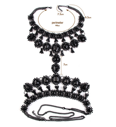 Cadena de Cuerpo Diamantada Sexy - Joyería de Moda Europea y Americana - Image 2