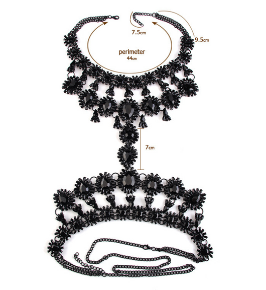 Cadena de Cuerpo Diamantada Sexy - Joyería de Moda Europea y Americana - Image 2