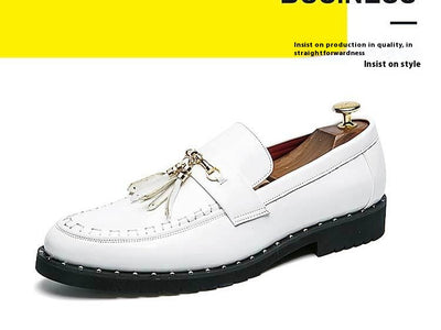 Zapatos de Cuero Casual con Punta Afilada - Diseño Moderno Liso - Image 10