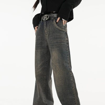 Pantalones Rectos Amplios de Cintura Alta para Mujer - Image 6