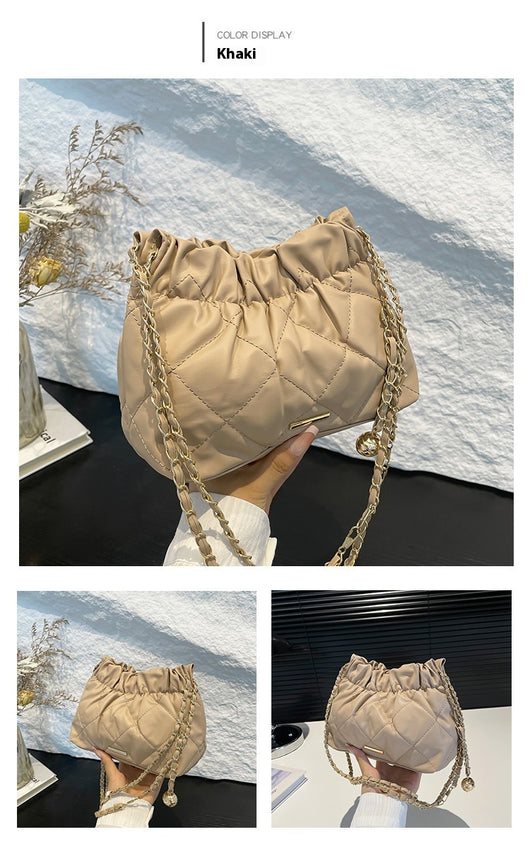 Bolso de Hombro con Cadena y Bordado de Diamantes para Mujer - Image 18